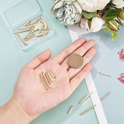 36Pcs 6 Style Brass Bar Pendants KK-BC0008-07-1