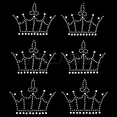 Crown Resin Hotfix Rhinestone DIY-WH0661-26B-1