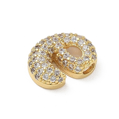 Brass Micro Pave Cubic Zirconia Pendants KK-A300-02G-E-1