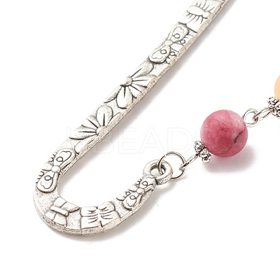 Tibetan Style Alloy Bookmarks AJEW-JK00182-01-1