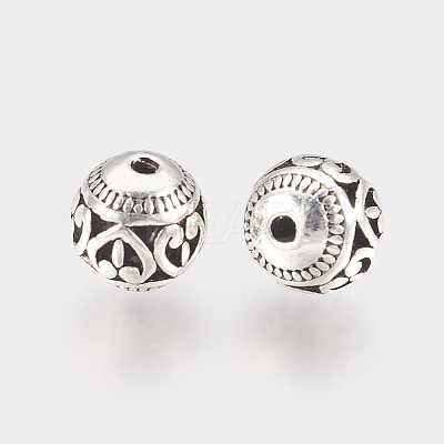 Tibetan Style Alloy Beads X-TIBEB-L002-08AS-1