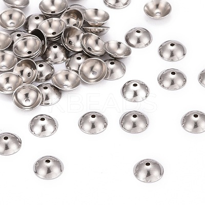 Tarnish Resistant Stainless Steel Bead Caps X-STAS-D040-1