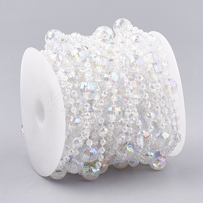 Plastic Beaded Trim Garland Strand AJEW-S071-09-1