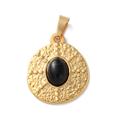 Natural Black Onyx(Dyed and Heated) Pendants STAS-C120-11G-07-1