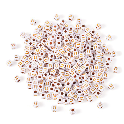 Opaque Acrylic Beads MACR-TAG0001-07U-1