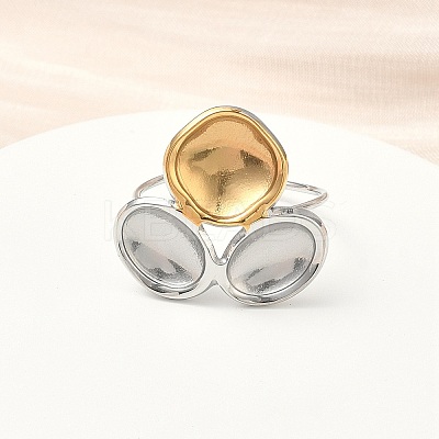 304 Stainless Steel Cuff Rings LS-RJEW-D338-03C-GP-1