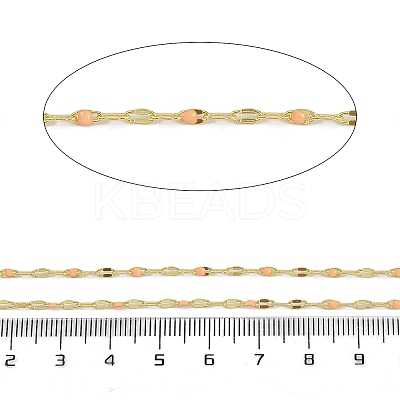 Rack Plating Brass Dapped Chains AJEW-Q153-02G-15-1