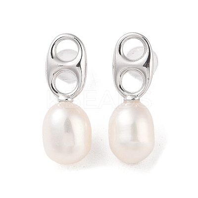 Anti-Tarnish Sterling Silver Stud Earrings EJEW-C087-11C-P-1