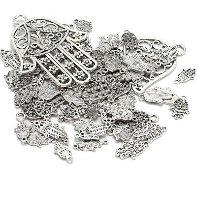 Tibetan Style Alloy Pendants TIBEP-MSMC021-03AS-1