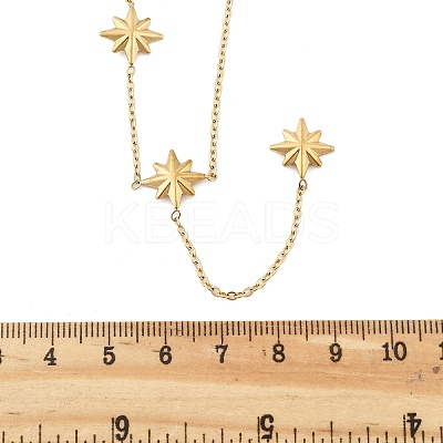 304 Stainless Steel Star Pendant Y Necklaces for Women LS-NJEW-Q026-01G-1