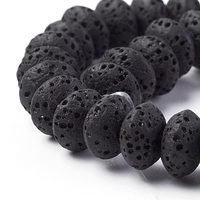 Natural Lava Rock Beads Strands G-F671-01A-14-1