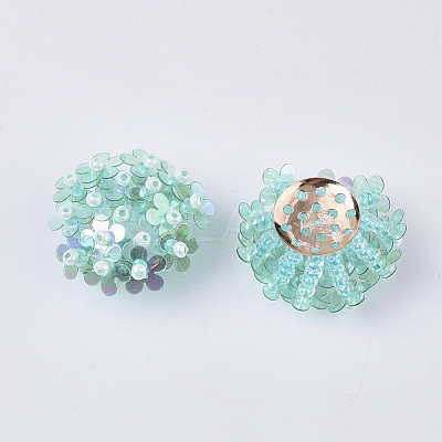 PVC Paillette Cabochons FIND-S321-01D-1