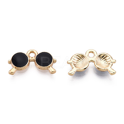 Eco-Friendly Zinc Alloy Pendants X-ENAM-R051-05-01G-NR-1