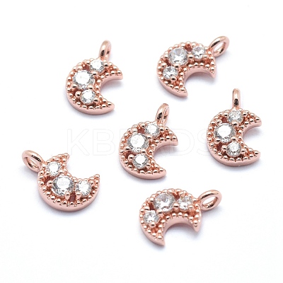 Brass Charms ZIRC-J040-35RG-02-NR-1