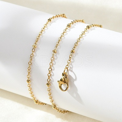 201 Stainless Steel Satellite Chain Necklace for Men Women NJEW-P268-A22-2X5-1