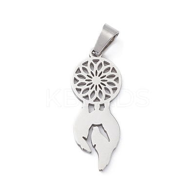 Non-Tarnish 201 Stainless Steel Pendants STAS-D068-02P-1