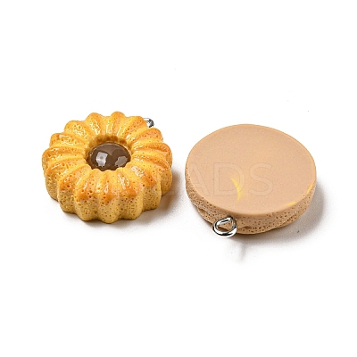 Imitation Food Opaque Resin Pendants RESI-A031-03-1