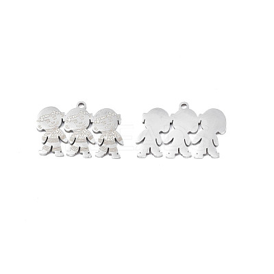 Non-Tarnish 201 Stainless Steel Pendants STAS-N091-151P-1