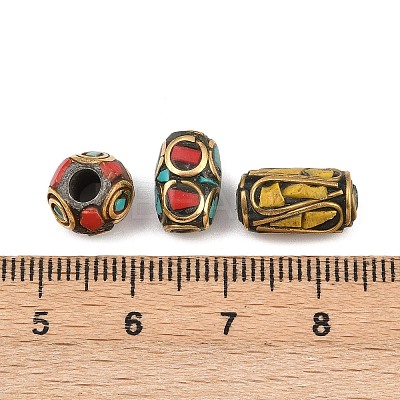 Handmade Tibetan Style Beads TIBEB-G001-M2-1