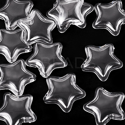 12Pcs Transparent Acrylic Beads TACR-TA0001-77A-1