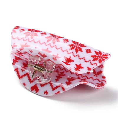 Christmas Theme PVC Claw Hair Clips PHAR-C001-01A-1