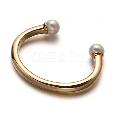 Ion Plating(IP) 316 Surgical Stainless Steel Cuff Bangles LS-STAS-F013-01G-1