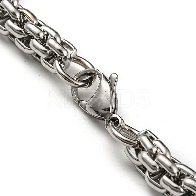Non-Tarnish 201 Stainless Steel Rope Chain Bracelets STAS-Z056-12P-1