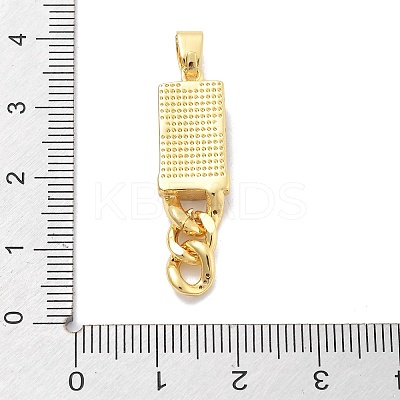 Brass Micro Pave Cubic Zirconia with Enamel Pendants KK-M305-13G-1