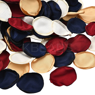 Polyester Artificial Rose Flower Petals AJEW-WH20067-107C-1