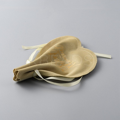 Flannelette Drawstring Gift Bags ABAG-WH0044-33C-1
