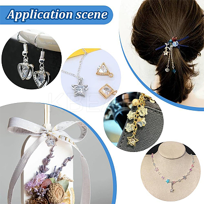 100Pcs 10 Styles Rack Plating Eco-Friendly Alloy Charms FIND-YW0008-79-1