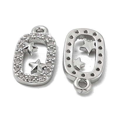 Brass Micro Pave Cubic Zirconia Pendants KK-H460-07P-1