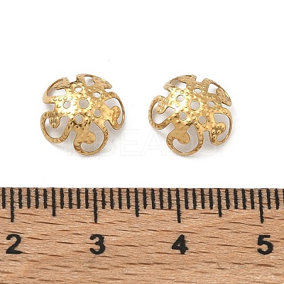 304 Stainless Steel Bead Caps STAS-P448-09H-G-1