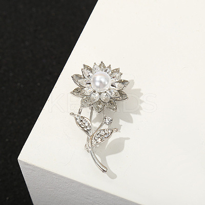 Alloy Rhinestone Brooches for Women LS-PW23091640544-1
