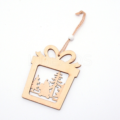 Wooden Ornaments WOOD-WH0107-62-1