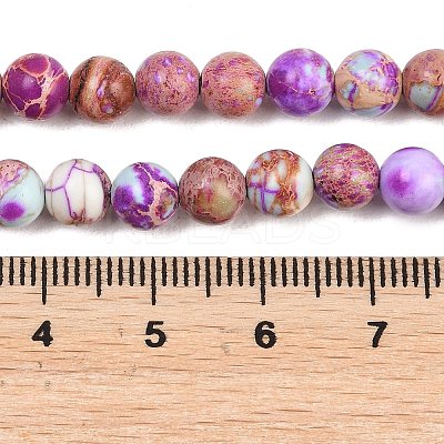 Natural Imperial Jasper Beads Strands X-G-I122-6mm-16-1
