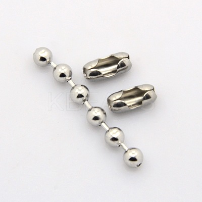 Tarnish Resistant 304 Stainless Steel Ball Chains CHS-A002B-5.0mm-1