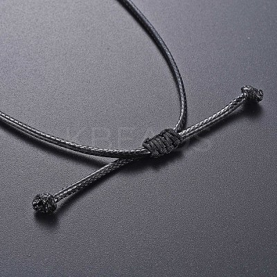 Natural Quartz Crystal Cone Pendant Necklace NJEW-Q313-001A-1