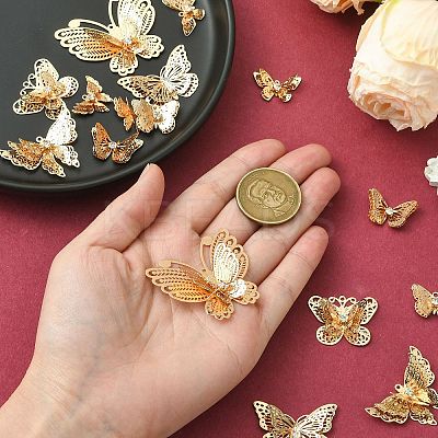 16Pcs 8 Styles Brass Pendants KK-CJ0002-58-1