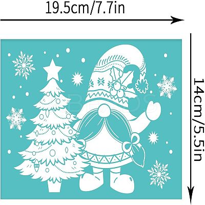 Self-Adhesive Silk Screen Printing Stencil DIY-WH0337-017-1