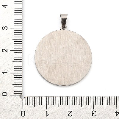 Anti-Tarnish 304 Stainless Steel Pendants STAS-R134-01P-02-1