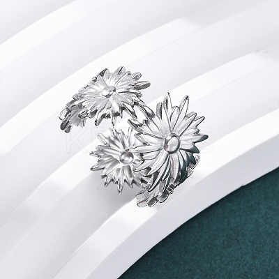 304 Stainless Steel Cuff Rings RJEW-D306-27P-04-1