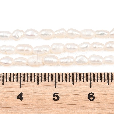 Natural Cultured Freshwater Pearl Beads Strands PEAR-D003-01D-03-1