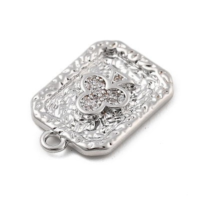 Brass Micro Pave Cubic Zirconia Pendants LS-KK-D283-30P-02-1
