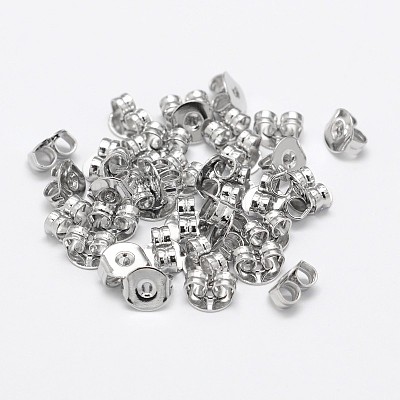 Brass Ear Nuts KK-M163-02P-NR-1