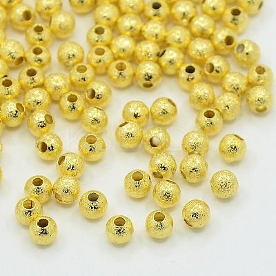 Brass Textured Beads EC247-G-1