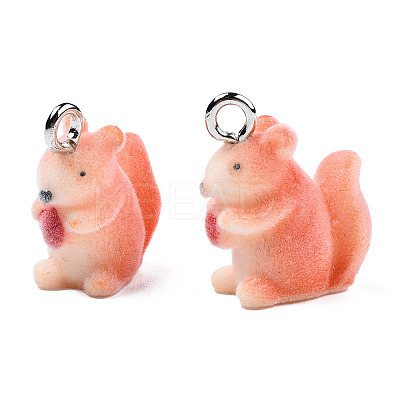 Flocky Resin Pendants LS-X-RESI-N032-05-1