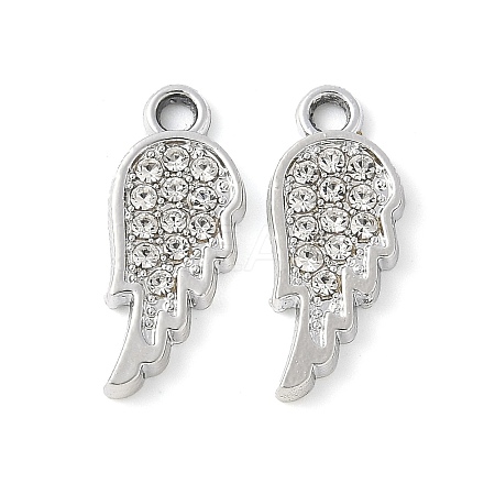 Alloy Crystal Rhinestone Pendants PALLOY-E775-13P-1