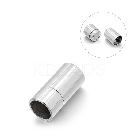 Smooth 304 Stainless Steel Column Magnetic Clasps X-STAS-E089-12E-1