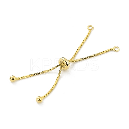 925 Sterling Silver Box Chain with Stop Beads and Loops STER-Z001-110G-1